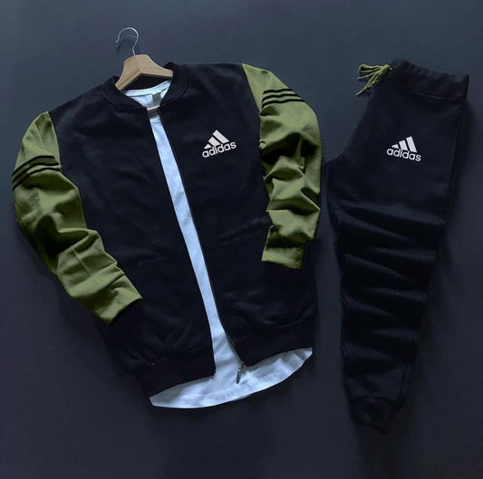 Chándal Adidas (Negro/Verde)