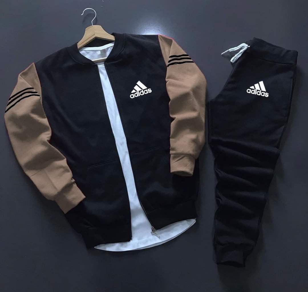 Chándal Adidas (Negro/Marrón)